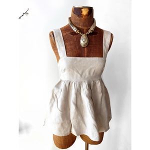 Dissh (NWT) Brisa Natural Linen Babydoll Top - Sze 4